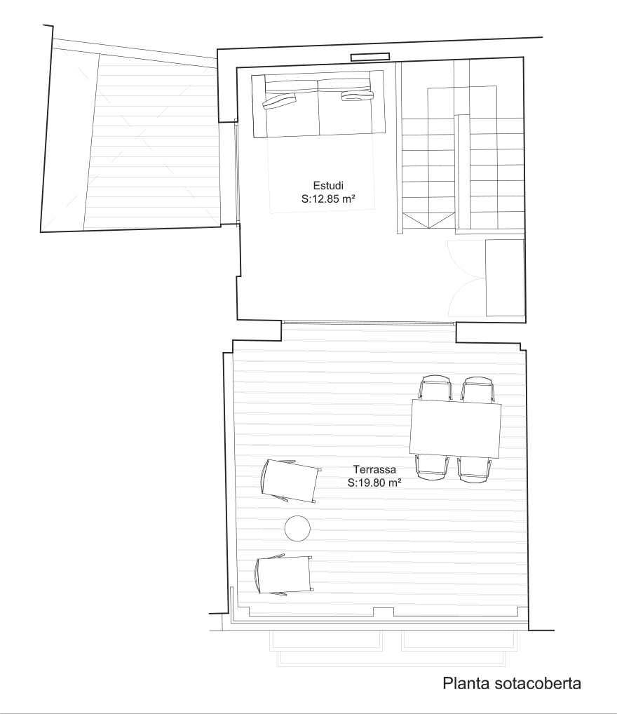 Projecte de reforma d'un habitatge existent entre mitgeres